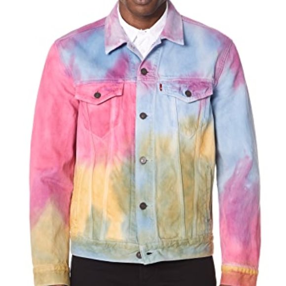levi's tie dye denim jacket